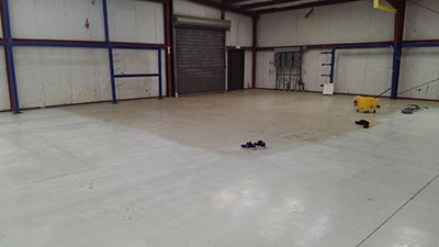Existing Epoxy Cleaning In Progess