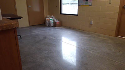 After Concrete Cleaning and Concrete Polishing job for South Ocala Animal Clinic