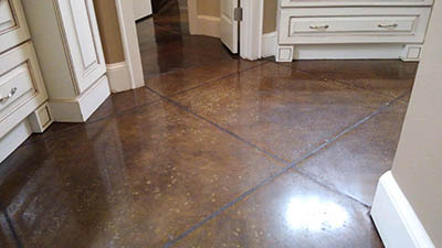 Master Bathroom Polished Concrete For Flooring