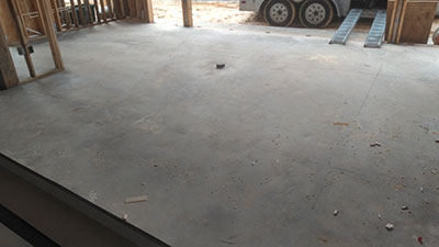 Slab Before Concrete Polishing