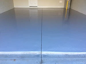 Garage Floor After 2-Part High Gloss Industrial Epoxy