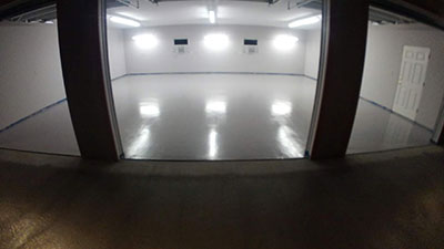 Garage Floor With Industrial Aliphatic Urethane