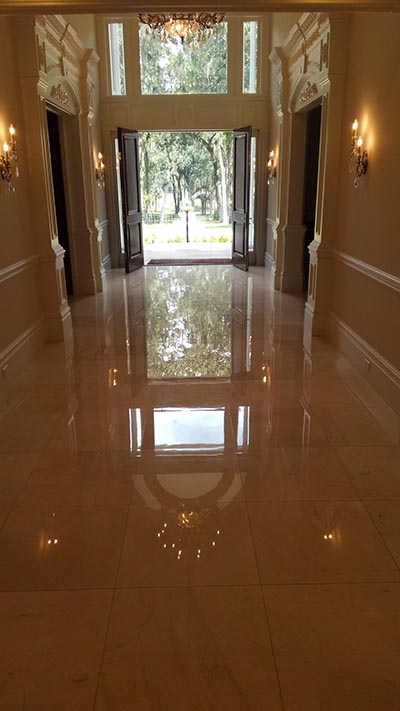 Marble Floor Restoration Complete