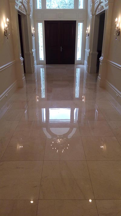 Marble Floor Refinishing Complete