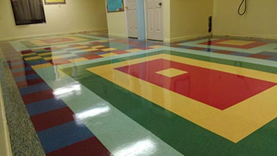 Future Stars Academy Daycare in Ocala vinyl floor stripping and waxing 2