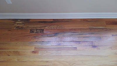 Wood Floor Refinishing Before Repair