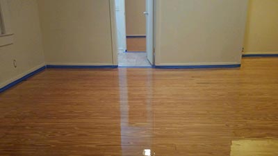 Wood Floor Refinishing Like New With Glossy Finish 2