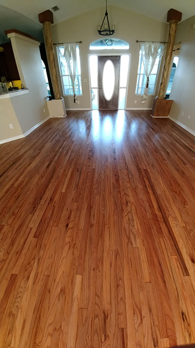 Completed Wood Floor Restoration Service